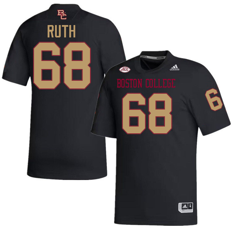 Mike Ruth Jersey,#68 Mike Ruth Boston College Eagles Football Jersey,Uniforms-Black